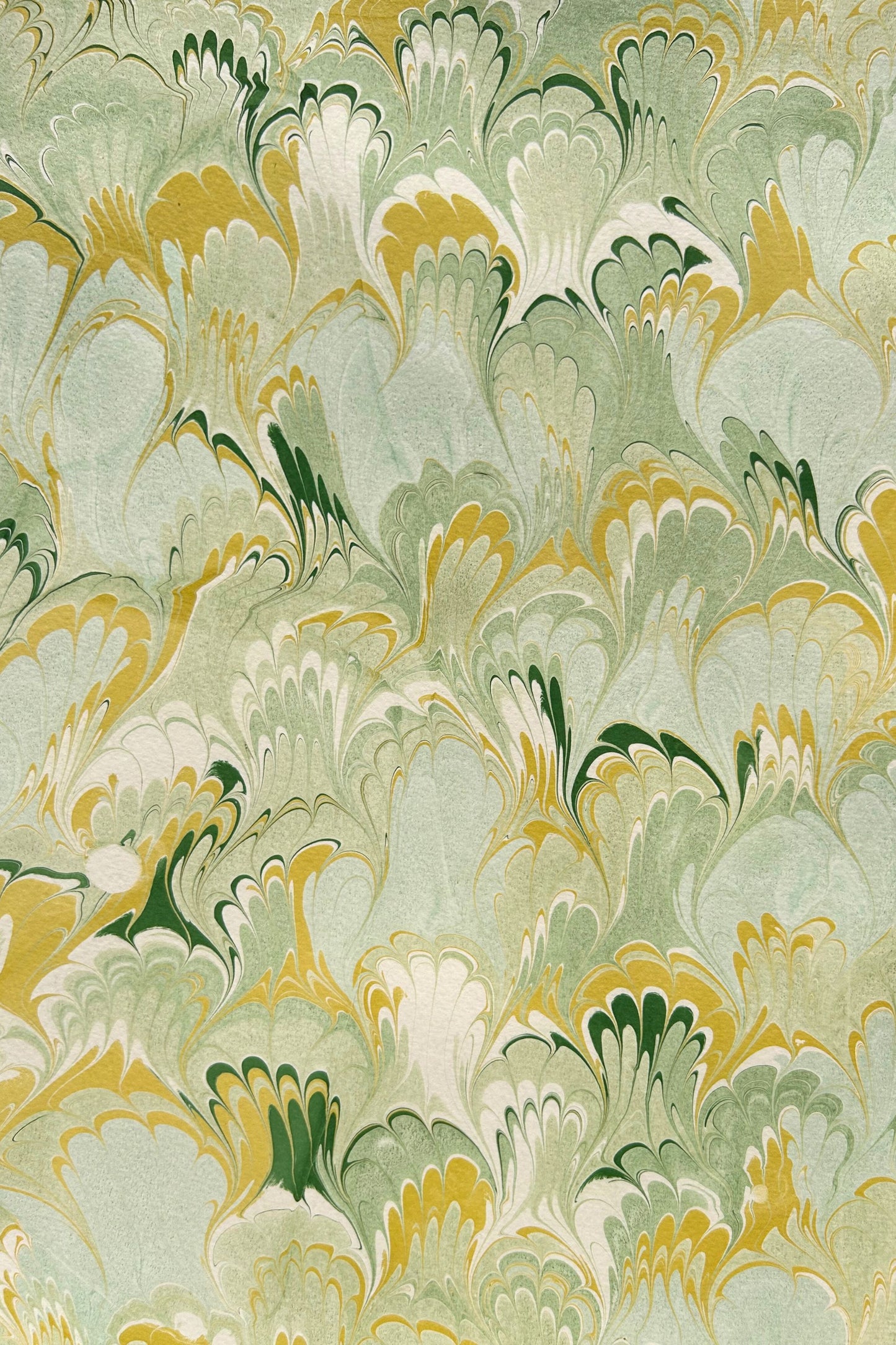 5 Folded Cards - Green