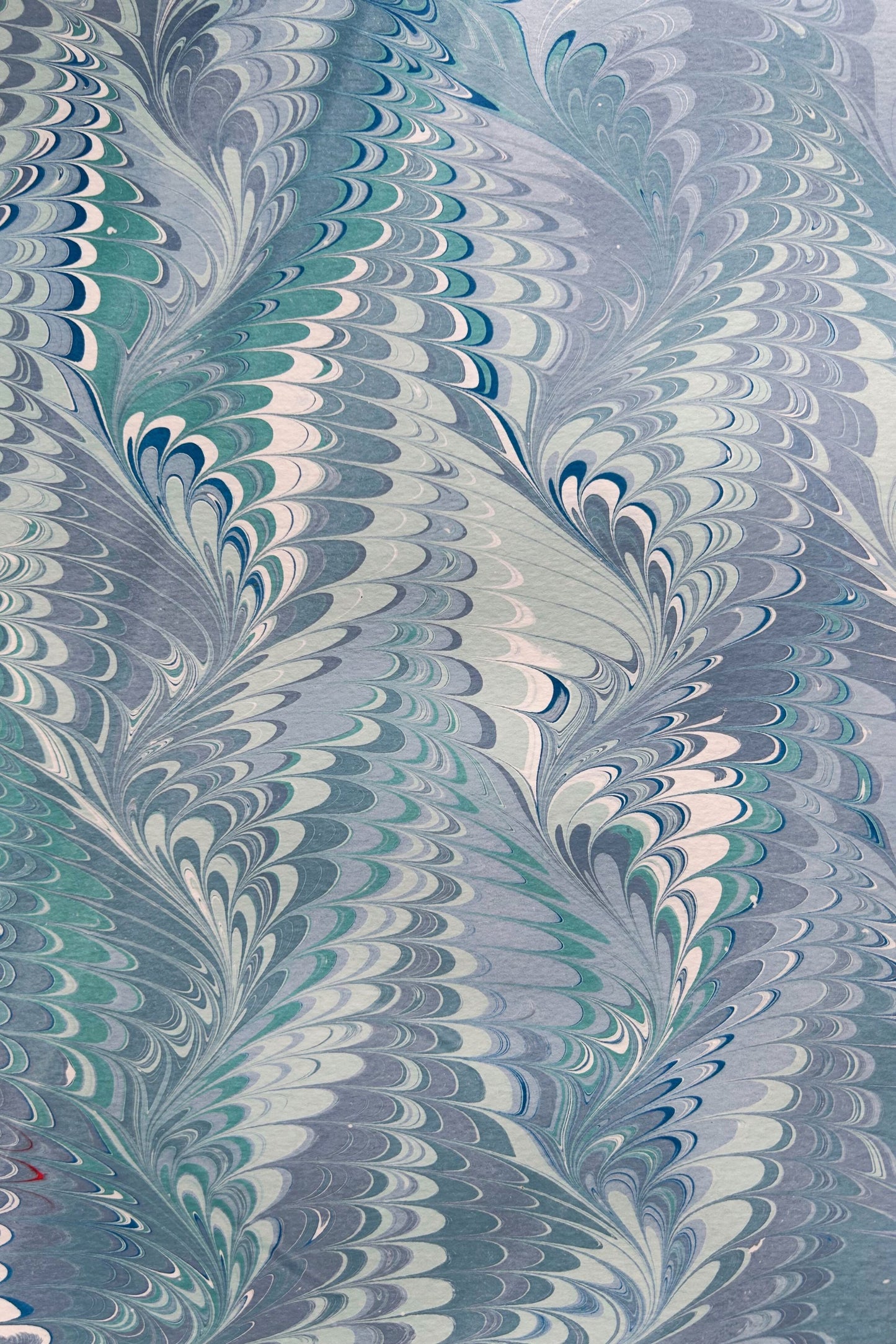 5 Folded Cards - Blue